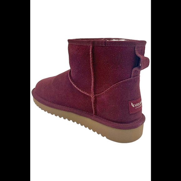 Koolaburra by UGG Women's Suede Mini Boots Koola Windsor Wine - Medium - Picture 3 of 3